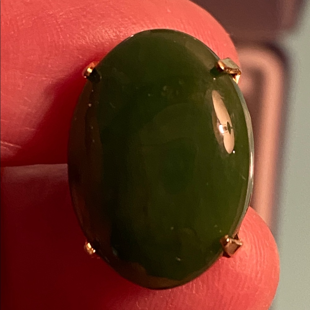 Genuine Jade Cufflinks & Tie Tack - Picture 6 of 13